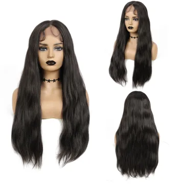X-TRESS Trendy Grey Wig Natural Wavy Synthetic Lace Front Wigs 24 inch Long Wig with Baby Hair for Women Cosplay Party Hairstyle