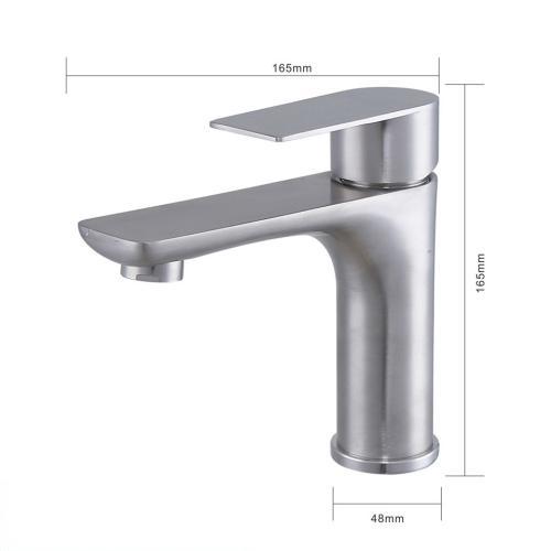 Badezimmer-Wasserhahn mit gebürsteter Oberfläche