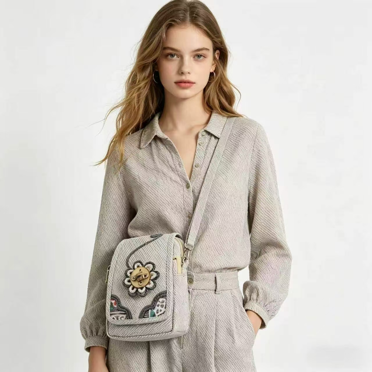 Flap Over Crossbody Bag