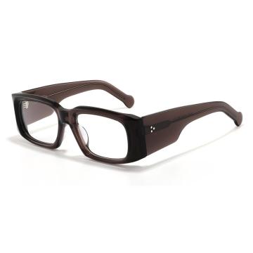 Mellume Wide-Temple Chunky Rectangle Acetate Optiska glasögon