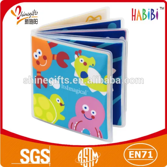 colorized water bath book for infant