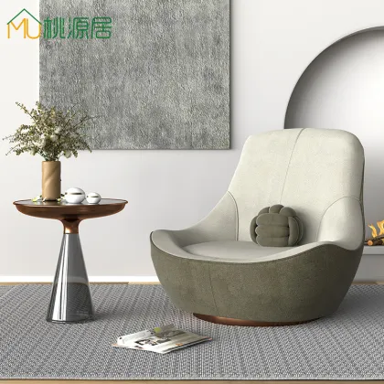 Italian Design Rotatable Lonely Wind High Back Sofa Chair