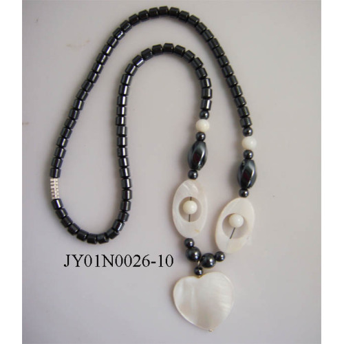 Hematite pearl Shell Necklace