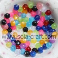 Newest Shinny Cat`s Eye Acrylic Resin 6-12mm Chunky Beads For Decor Jewelry Accessories