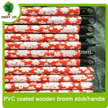 PVC COATED WOODEN BROOM HANDLE/PVC COATED WOODEN MOP HANDLE/PVC COATED WOODEN BRUSH HANDLE