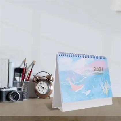 1 Set Desk Calendar 2021 Calendar Tabletop Calendar Creative Calendar Notepad