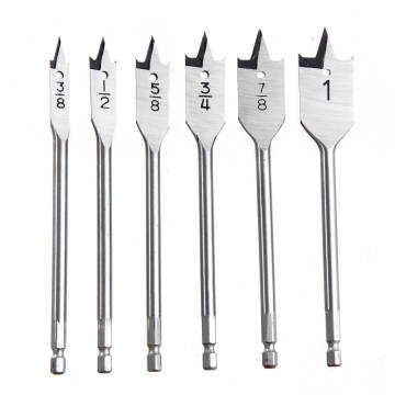 6 pezzi Spade Bit set