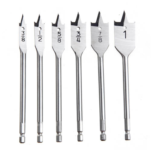 6 Piece Spade Bit Set