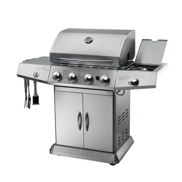 Stainless Steel Patio Outdoor Barbecue Grill Gas Charcoal Dual-Purpose Barbecue Grill