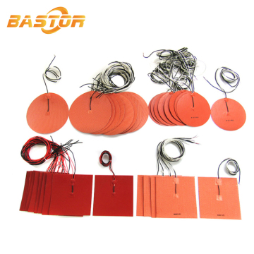 12V 24V 220V Custom Oven Heating Element Silicone Rubber Heater Pad