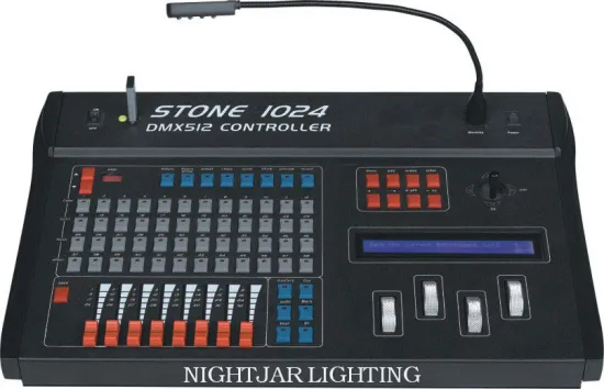 Stage Lighting Controllers, Stone 1024 Dmx Controller With 8 Faders, 4 Banks