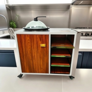 Commercial Stainless Steel Food Cart for Hotel Buffet