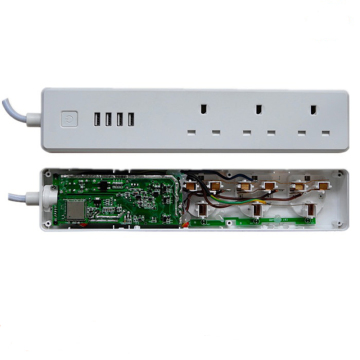 Wholesale 3 way UK plug multi extension cord protector power strip
