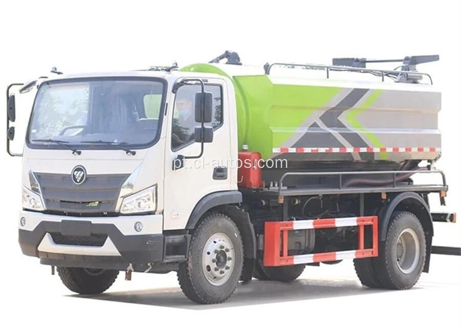 Foton 4x2 8000litres 8cbm de esgoto fossa séptica Caminhão de jato de água combinado de água combinada