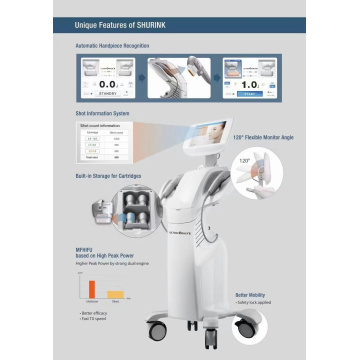 Non-Invasive Ultraformer III Hifu 7D Face Lifting Smas Skin Tightening Body Shaping Machine
