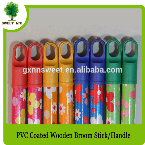 Best selling pvc coated wooden brush handle with good quality