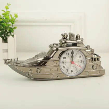 Customized Home Decor Ship Shape Alarm Clock