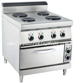 Electric 4-Plate Range with oven(Round Plate)