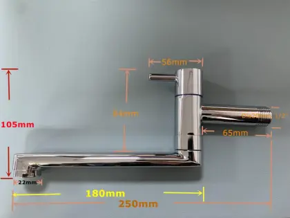 Long Mop Pool Faucet Cold Tap Wall Mount