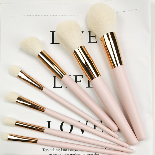 9pc Pink Makeup Brush Set