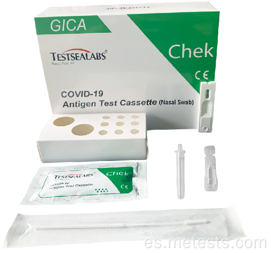 COVID-19 prueba de antígeno cassette-nasal (5pcs / caja)