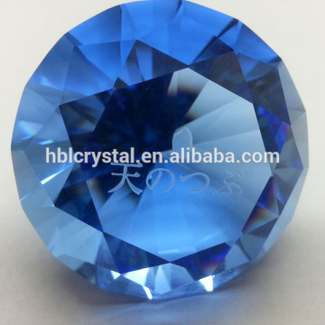 Attractive crystal diamond shaped paperweight for business gift