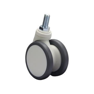 Silent 125mm Diameter Medical Casters with Double Brake System for Universal Furniture Applications