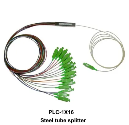 Splitter Fiber Optic Splitter Steel Tube Splitter 1*32 PLC Splitter