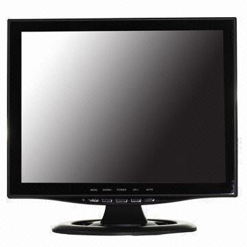 15-inch LCD CCTV Monitor w/Industrial Grade LCD Panel, 1.024 x 768-pixel Resolution
