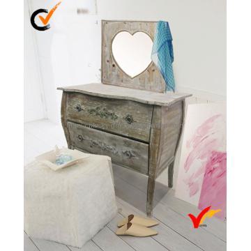 shabby chic wood mirror frame