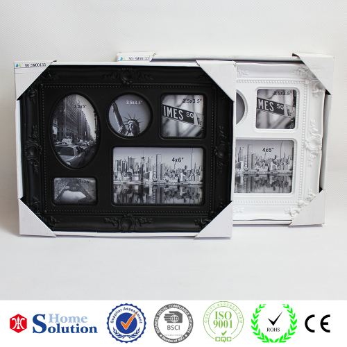 2015 new SGS classic photo frame, black/white photo frames designs, top plastic photo frame supplying factory