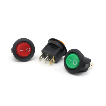 High-Quality 3-Way Illuminated Rocker Switch with Lamp