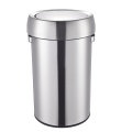 Round Shape Sunken Top Touch Trash Can