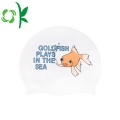 Silicone Children Swim Cap Printed Cartoon for Kids