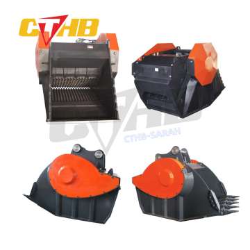 SANY Excavator Crusher Bucket CTHB for Rock Crushing