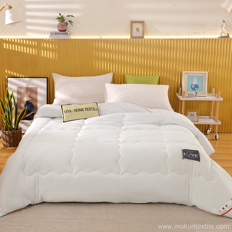 All-Season/White Down Alternative gold and black duvet