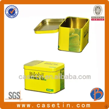 rectangular metal boxes biscuit tin manufacture antique tin containers