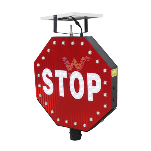 Aluminum Reflective Solar traffic stop signs