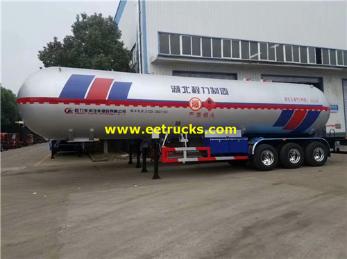 32Ton 62000L البروبان ناقلات الغاز المقطورات