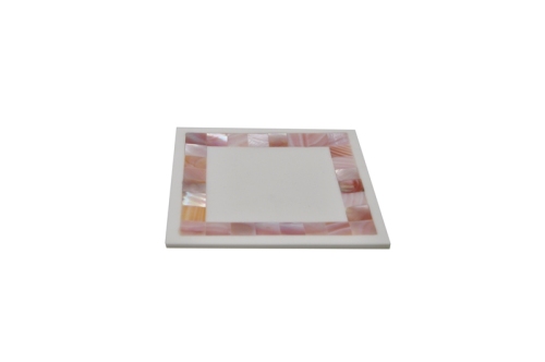 Shell Mosaic Amenity Set met Amerikaanse Pink Shell