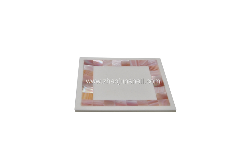 Shell Mosaic Amenity Set with American Pink Shell