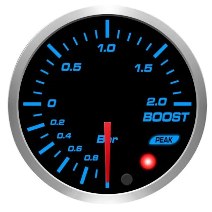 52mm BF 10 Color Boost Gauge Meter and Turbo Boost Pressure Gauge