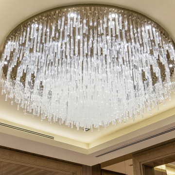 Luxury elegant shopping mall auditorium crystal chandelier