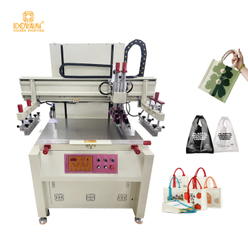 Máquina de impressora de tela plana automática para impressão de estêncil de vidro de pintura UV