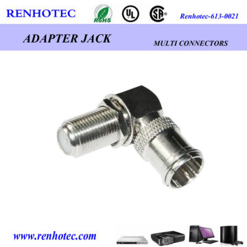 F Right Angle to PAL Female Adapter
