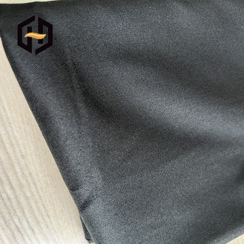 Black woven polyester lining fabric for dress