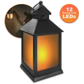 Lanterne LED avec optique de flamme vacillante, suspension flexible
