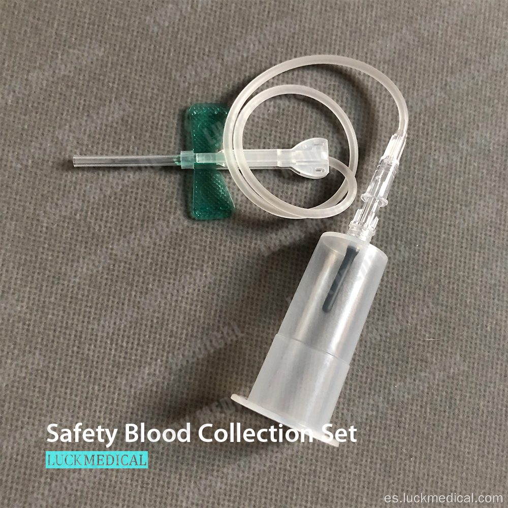 Juego de agujas de seguridad para recolección de sangre CE