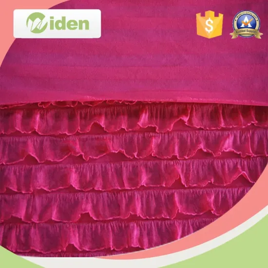 100% Polyester Lace Fabric Market in Dubai, Bulk Lace Fabric for Girls Skirt