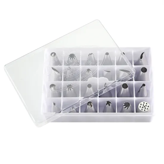 24Pcs Cake Decorating with plastic box